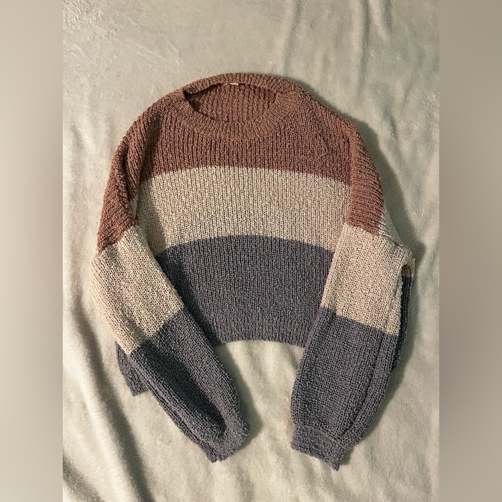 Women’s Tri Color Knit Sweater